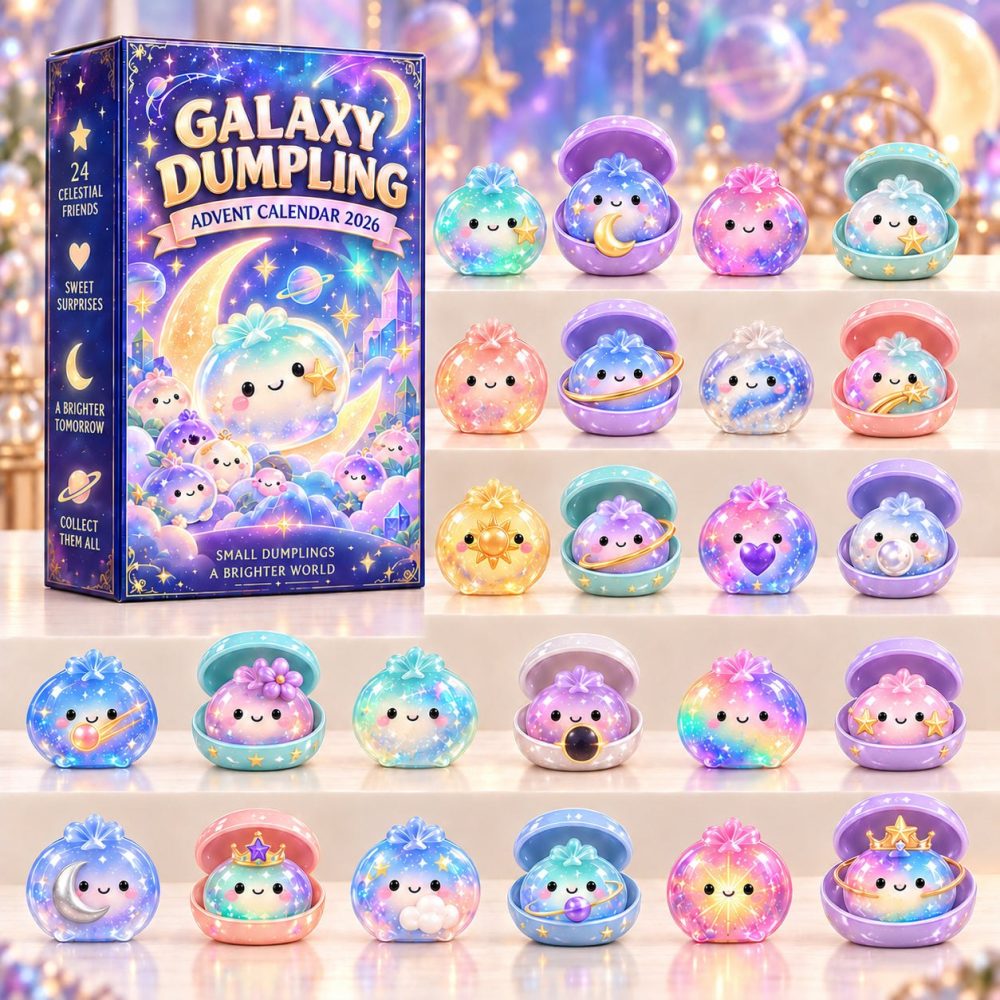 Galaxy Dumpling Adventure Countdown — 24-Day Space-Themed Acrylic Charm Advent Calendar For Kids & Cute Collectors
