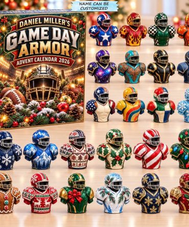 Game Day Armor Advent Calendar 2026 — 24-Day Football Countdown With Acrylic Charm Accessories, Rugged Fan Gift