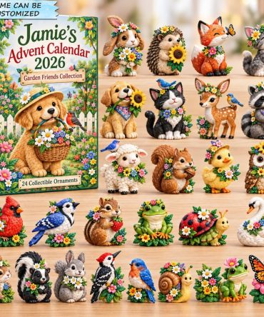 Garden Animal Friends 2026 Holiday Countdown — 24-Day Animal-Themed Advent Calendar With Cute Acrylic Charms, Gift For Kids & Gardeners