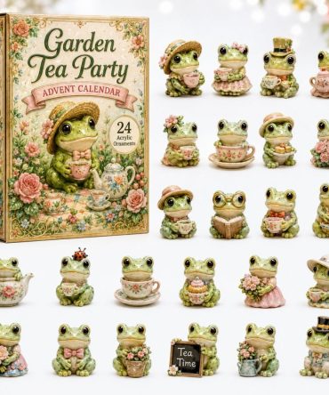 Garden Frog Holiday Countdown Calendar 2026 — 24-Day Acrylic Charm Collection With Frogs & Pond Tokens, Fun Nature-Themed Gift