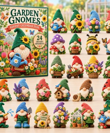 Garden Gnome Holiday Advent Calendar 2026 — 24-Day Charming Countdown With Acrylic Gnome Charms, Whimsical Seasonal Decor
