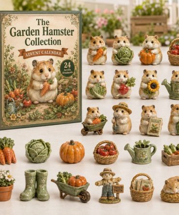 Garden Hamster Holiday Countdown Calendar 2026 — 24-Day Acrylic Charm Set With Cute Hamster Tokens, Ideal Gift For Small Pet Fans