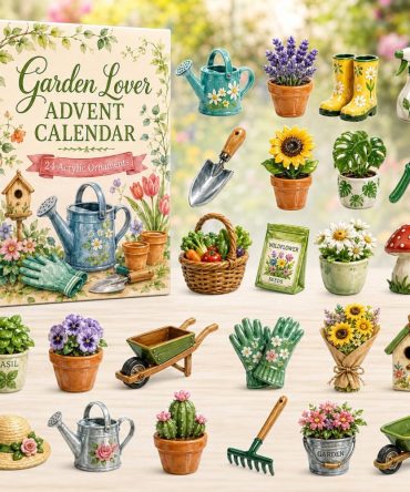2026 Garden Lover Advent Countdown — 24-Day Acrylic Charm Calendar For Plant Enthusiasts, Floral Fall Gift & Home Decor