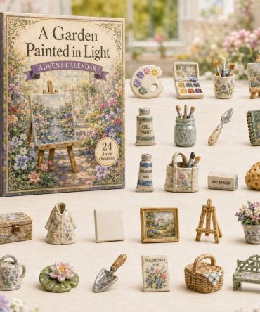 Garden Painter Artist Countdown Calendar 2026 — 24-Day Acrylic Charm Collection With Mini Art Tools, Perfect Gift For Creatives