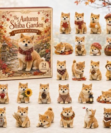 Shiba Garden Holiday Countdown Calendar 2026 — 24-Day Acrylic Charm Set With Adorable Shiba Inu Tokens, Perfect Gift For Pet Fans