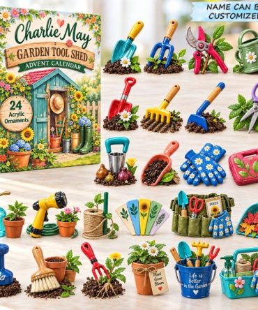 Garden Tools 24-Day 2026 Countdown — Acrylic Tool Charms, Handy Gift For Gardeners, Diyers & Outdoor Enthusiasts