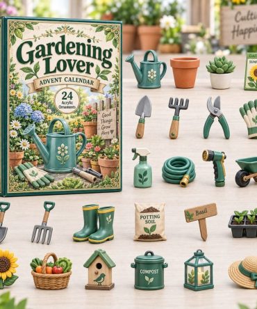 2026 Gardening Enthusiast Advent Countdown - 24-Day Plant-Themed Acrylic Charm Calendar, Perfect Gift For Gardeners & Plant Lovers