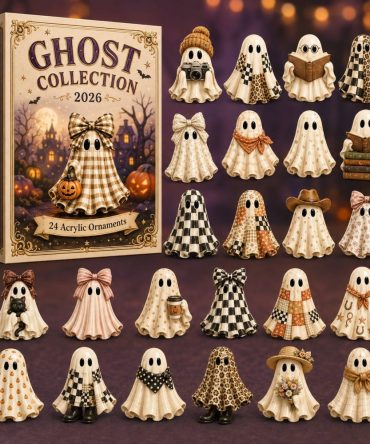 2026 Ghost Collection Advent Calendar — 24-Day Spooky Charm Countdown With Mixed Acrylic Ghosts, Fun Halloween Gift For All Ages