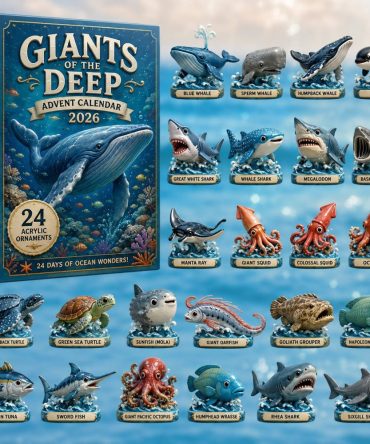 Giants Of The Deep Advent Calendar 2026 — 24-Day Acrylic Charm Countdown, Ocean Monster Collectible Holiday Set