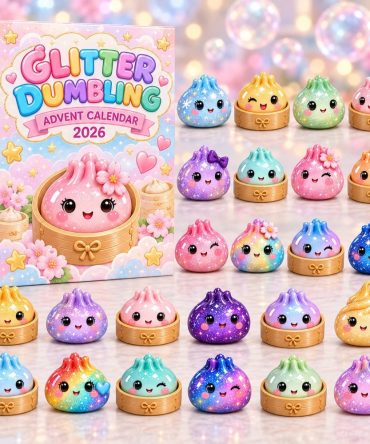 2026 Glitter Dumpling Countdown — 24 Sparkling Acrylic Dumpling Charms For Festive Holiday Surprises, Kawaii Collectibles & Decorative Gifts