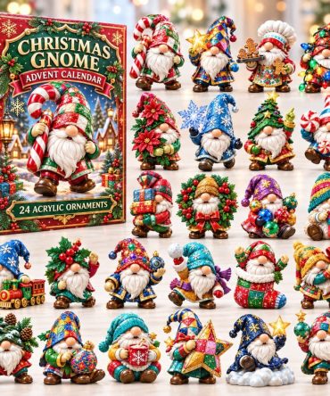 2026 Gnome Collection Countdown — 24 Charming Acrylic Gnome Charms For Cozy Holiday Decor, Garden-Inspired Gifts & Festive Countdown Fun