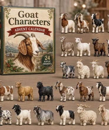Charming Goat Advent Countdown 2026 — 24 Acrylic Charm Surprises, Collectible Holiday Gift For Kids & Adults