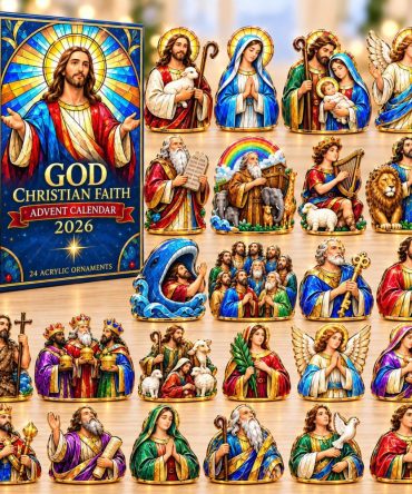 2026 God & Christian Faith 24-Day Advent Countdown — Acrylic Inspirational Charms, Family Devotional Holiday Calendar