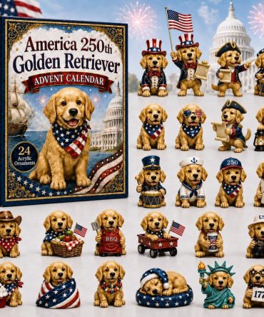 Collector’S Golden Retriever Advent Calendar 2026 — 24-Day Acrylic Charm Countdown, Premium Gift For Dog Enthusiasts