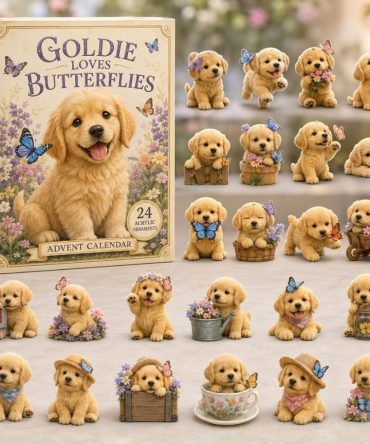 2026 Goldie And Butterflies 24-Day Advent Calendar With Premium Acrylic Charms - Whimsical Goldie Countdown Gift For Kids & Collectors