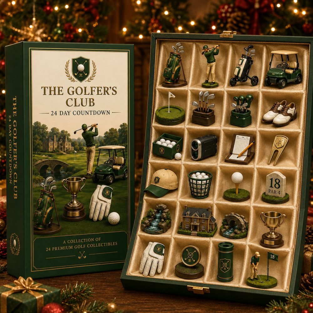 Golf Lovers Advent Calendar 2026 – 24-Day Tee-To-Green Countdown With Acrylic Golf Charms, Mini Clubs & Collectibles