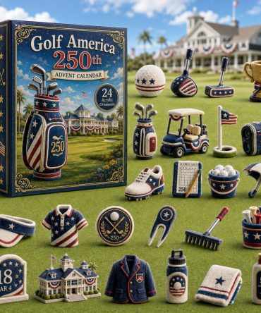 Golf America 250Th Anniversary Advent Calendar 2026 - 24-Day Acrylic Golf Charms Commemorative Keepsakes & Collector Gift