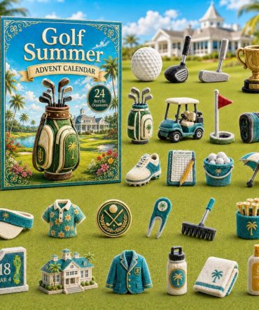 Golf Summer 2026 Advent Calendar - 24-Day Acrylic Golf Charm Countdown, Summer Golf Gifts & Putting-Themed Keepsakes