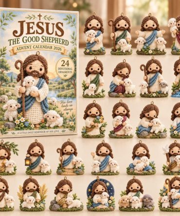 2026 Good Shepherd Advent Countdown — 24 Shepherd & Lamb Acrylic Charms For Faith-Centered Christmas Devotions, Gifts & Family Traditions