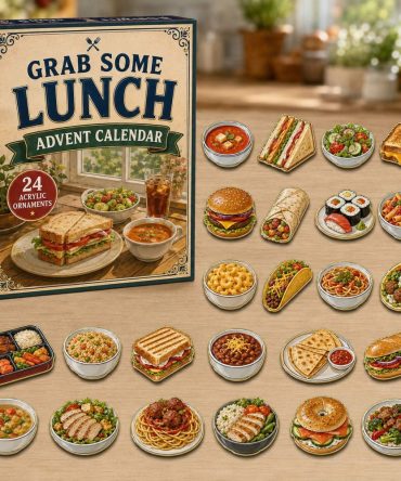 Grab Some Lunch 2026 Foodie Advent Calendar - 24-Day Acrylic Charm Set Of Mini Food Icons, Perfect Gift For Food Lovers