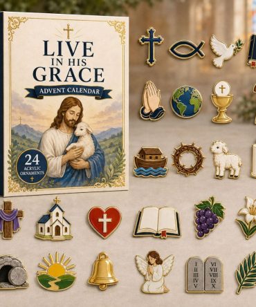 Graceful Angel 2026 Advent Calendar - 24-Day Acrylic Charm Countdown, Elegant Angel Ornaments For Gifts & Decor