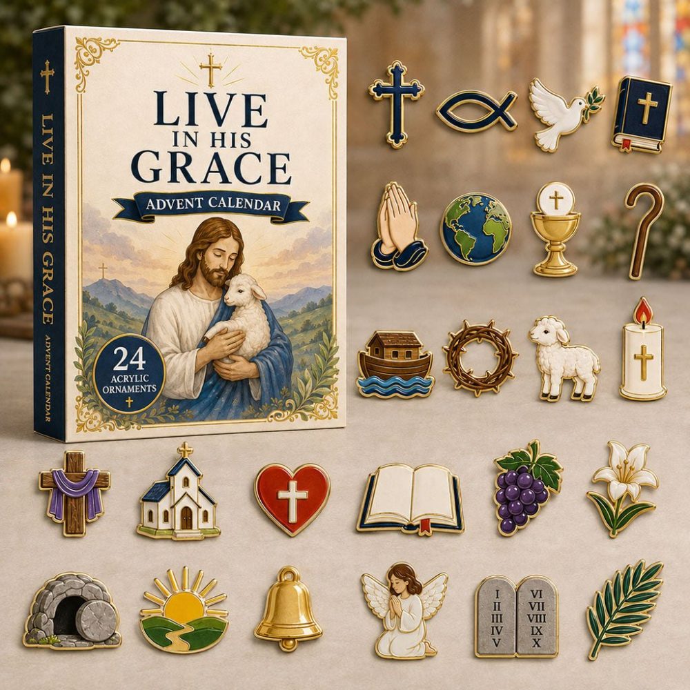 Graceful Angel 2026 Advent Calendar - 24-Day Acrylic Charm Countdown, Elegant Angel Ornaments For Gifts & Decor