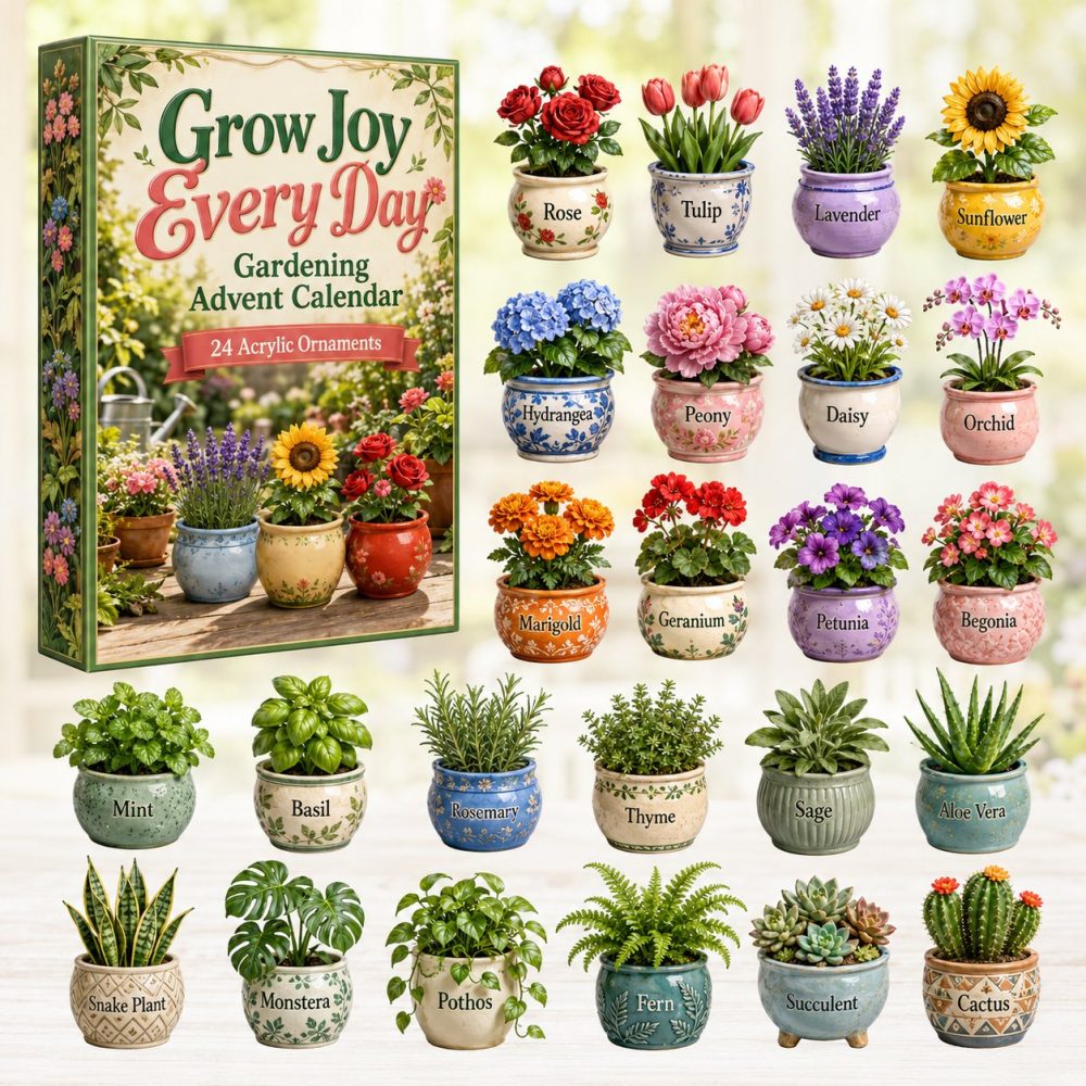 Garden Lover'S Advent Calendar 2026 - 24-Day Plant & Seed Surprise With Acrylic Charms For Green Thumbs