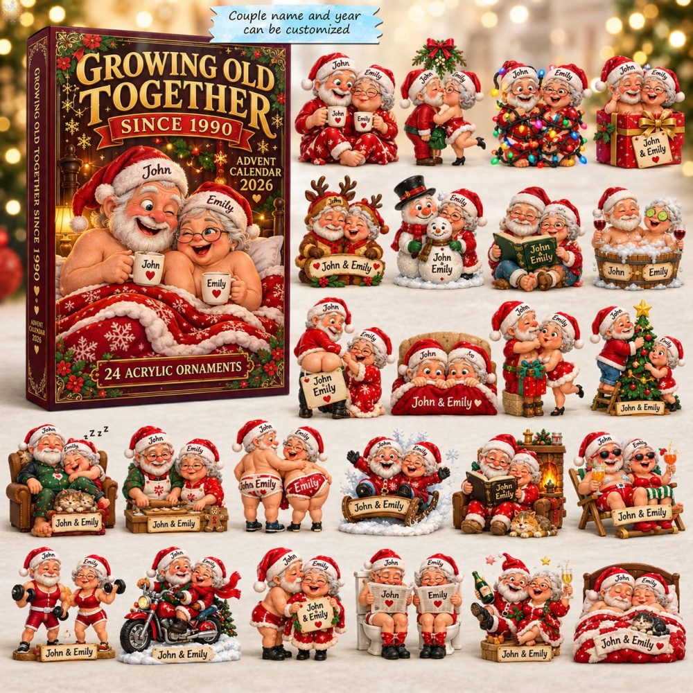 Timeless Togetherness 24-Day 2026 Christmas Countdown — Heartfelt Acrylic Charm Advent Set Celebrating Love & Shared Memories