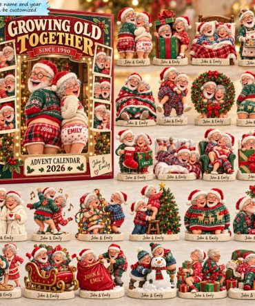 2026 'Growing Old Together' Memories Countdown — 24 Acrylic Charm Keepsakes, Romantic Holiday Advent For Couples & Anniversaries