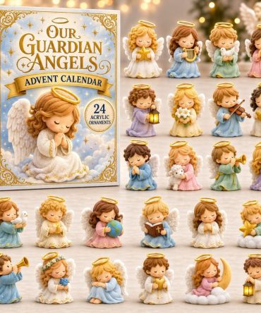 2026 Guardian Angels Advent Calendar - 24-Day Acrylic Charm Countdown For Faith, Gifts & Family Keepsakes