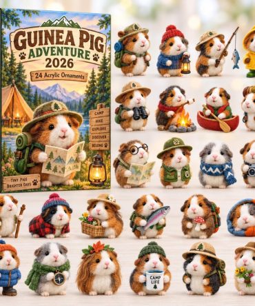 Limited Edition Guinea Pig Adventure Countdown 2026 — 24 Premium Acrylic Charms, Daily Surprise Gift For Pet Lovers