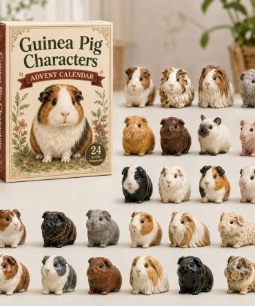 Guinea Pig Characters 2026 Advent Calendar — 24-Day Acrylic Charm Countdown, Cute Guinea Pig Collectibles & Gift-Ready Display