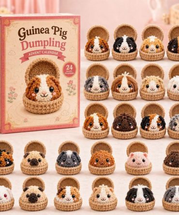 Guinea Pig Dumpling 2026 Advent Calendar — 24-Day Cute Animal Countdown With Acrylic Dumpling Charms, Gift