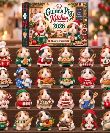 Guinea Pig Kitchen Advent Calendar 2026 — 24-Day Acrylic Charms Featuring Cute Cooking Guinea Pigs , Fun Gift For Pet & Food Lovers