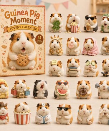 Adorable Guinea Pig Moments 24-Day Advent Calendar — Acrylic Charm Set, Cute Daily Countdown For Pet Lovers & Gift Ideas