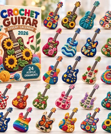 Melody Dreams Guitar Advent Calendar - 24-Day Acrylic Charm Set, Song-Themed Holiday Countdown & Gift For Guitarists