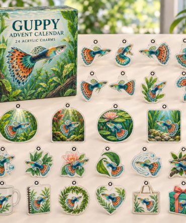 Guppy 24-Day Acrylic Charm Countdown — Vibrant Sea-Life Advent Gift Box With 24 Mini Charms For Collectors & Holiday Stockings