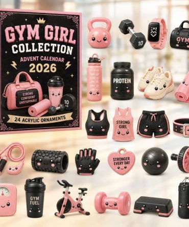 Gym Girl Collection Advent Calendar 2026 — 24-Day Fitness Charm Countdown, Acrylic Keepsakes & Motivation Gifts For Women Who Lift
