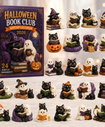 2026 Halloween Book Club Advent Calendar — 24-Day Spooky Reading Countdown With Acrylic Literary Charms, Gift For Book Lovers & Readers