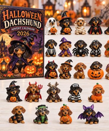 Halloween Dachshund Countdown 2026 — 24-Day Cute & Spooky Acrylic Charm Advent Featuring Dressed-Up Dogs For Family Fun