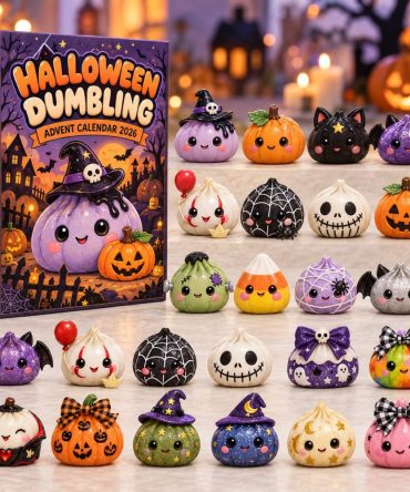 2026 Spooky Halloween Dumpling Countdown — 24 Adorable Acrylic Dumpling & Treat Charms For Playful Halloween Decor And Gift Surprises