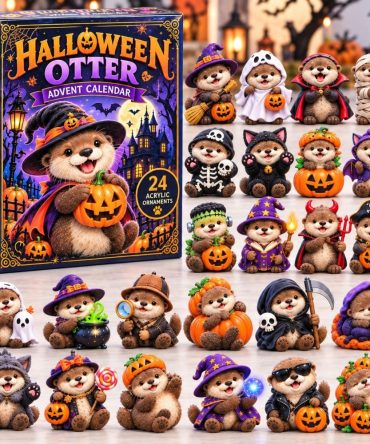 Halloween Otter Countdown 2026 — 24-Day Cute & Spooky Acrylic Charm Advent For Kids, Parties, And Seasonal Displays