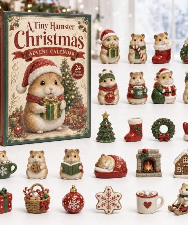 Hamster Christmas 2026 Advent Calendar — 24-Day Acrylic Charm Countdown, Cute Hamster Holiday Collectibles & Stocking Stuffer