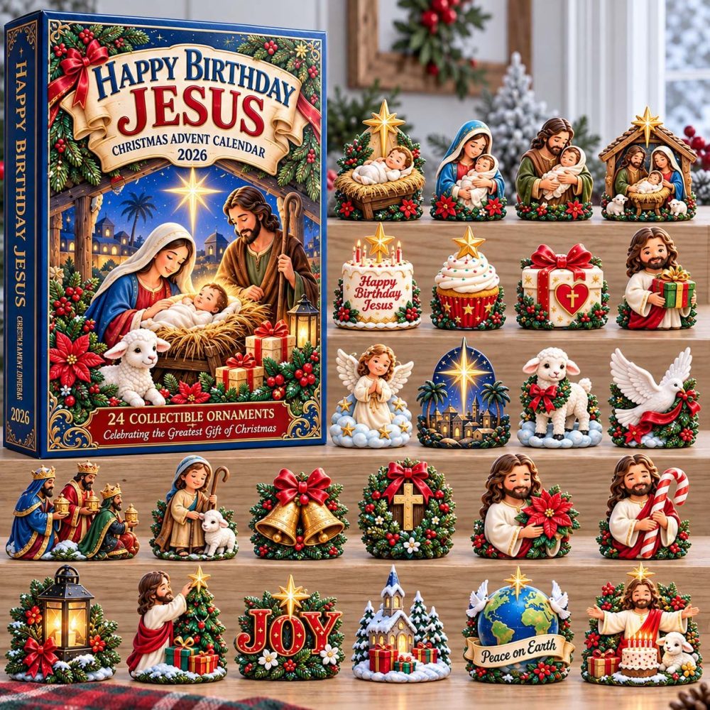 Birthday Of Jesus 24-Day Advent Calendar - Acrylic Nativity Charms, Religious Christmas Countdown Gift 2026