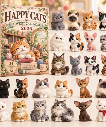 Happy Cats Advent Calendar 2026 — 24-Day Cute Acrylic Charm Countdown For Cat Lovers, Holiday Decor & Giftable Keepsake
