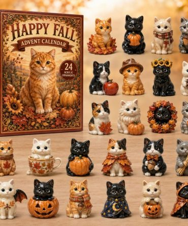 Happy Fall 2026 Advent Calendar — 24-Day Acrylic Charm Countdown, Warm Autumn Decor & Daily Surprise Gift Set