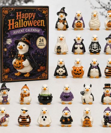 Festive Happy Halloween 2026 Advent Calendar — 24-Day Acrylic Charm Countdown, Spooky Decor & Treat-Ready Gift Set