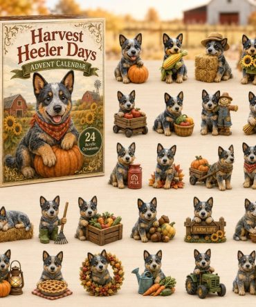 Harvest Heeler 24-Day Autumn Advent Calendar 2026 — Acrylic Charms & Seasonal Dog-Themed Gifts For Heeler Lovers