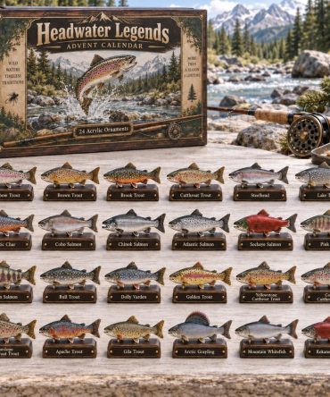 Headwater Legends Advent Experience - 24-Day Holiday Countdown Calendar With 24 Acrylic Charms, Collector'S Angler Gift