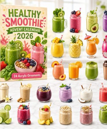 Healthy Smoothie Countdown Calendar — 24 Nutritious Acrylic Charms, Wellness Gift For Smoothie Lovers & Health-Conscious Holiday 2026